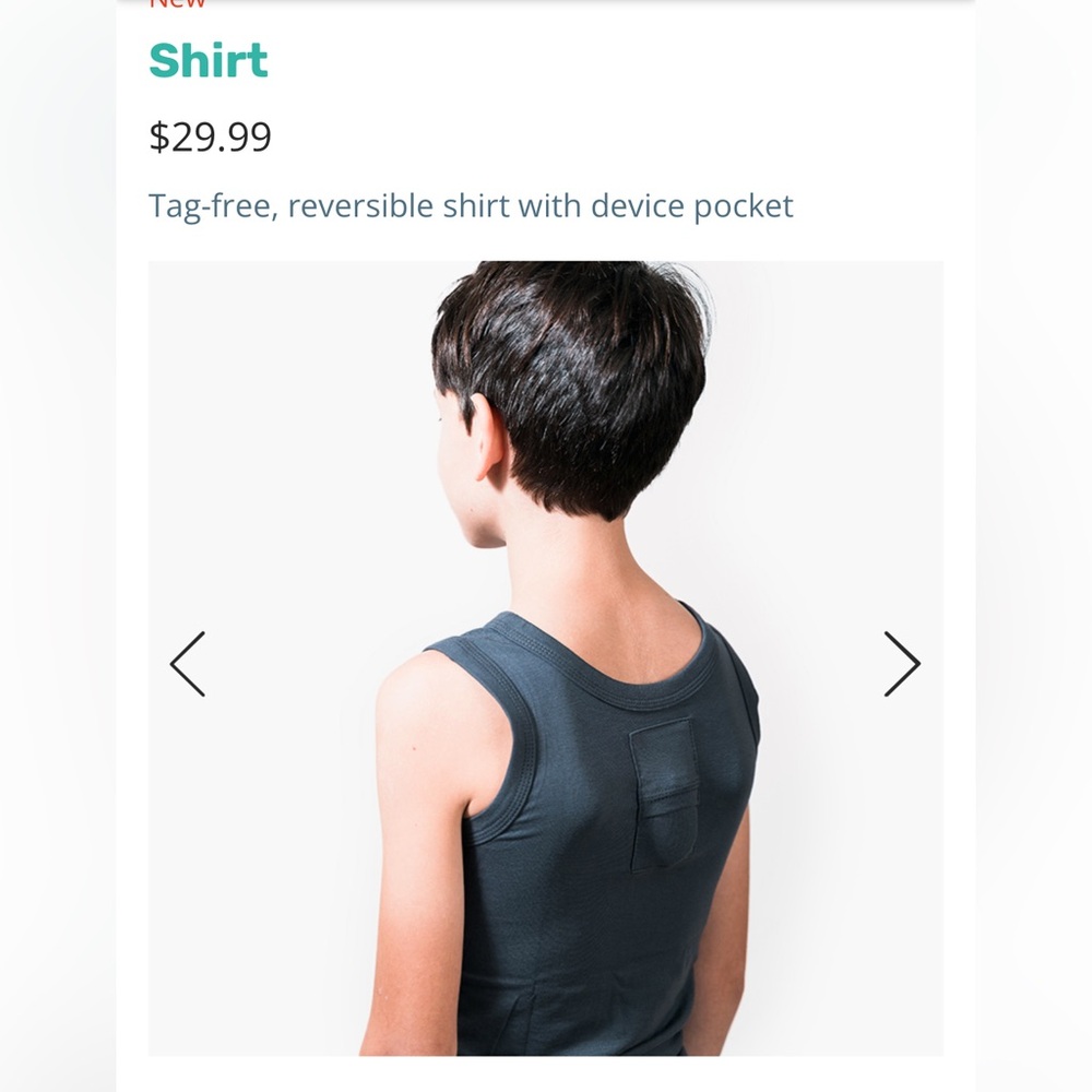 Angelsense Reversible Gray Tank Top with Pocket kids large